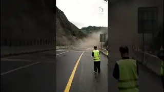 Land sliding in swat motor way | Swat flood latest update | #shorts
