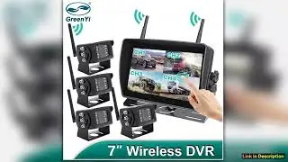 7 AHD Digital Wireless Touch Screen DVR Record IR Night Vision Reverse Backup Camera 4CH WiFi Monit