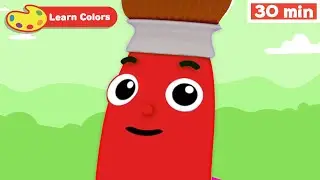Kids Learn Colors with Petey Paintbrush | Early Learning Videos for Child Development & Education