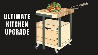 DIY Butcher Block Cart