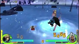 Cloud Double Assist Combos Part 2 (w/ Emperor) | Dissidia 012