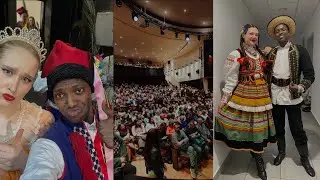 performing 5 times at a polish folk dance concert
