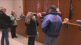 Group of concerned citizens attends Lucas County Commissioners meeting to discuss data centers