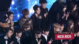 170222 가온차트어워즈 Monster/Lotto 기념촬영까지 SUHO FOCUS