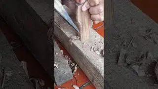 Sendok kayu 14 - bentuk dasar dengan kampak #woodworking #Woodcarving 