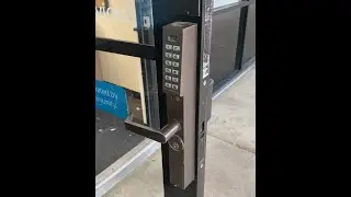 How to Change Battery Trilogy Keypad on Glass Door