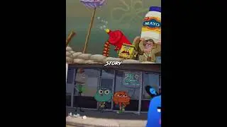 Comparing Spongebob Squarepants vs The Amaizing World of Gumball