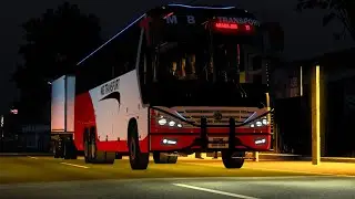 YUTONG F12 BUS MOD | PULLING ZERO BARS TRAILER|QUICK SHOW AROUND BEFORE LEAVING TO LOAD | ETS2 1.58 