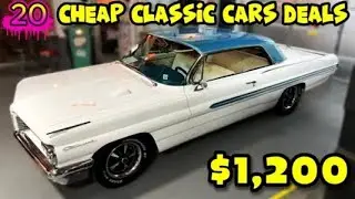 20 BEST CHEAP CLASSIC CAR FINDS! Cheap Old Cars Sale - Ad Link in Video Description on...