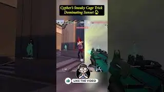 Cypher&rsquo;s Genius Cage Trap on Sunset &ndash; Perfect Execution 🔥 #short #valorantclips #valorant