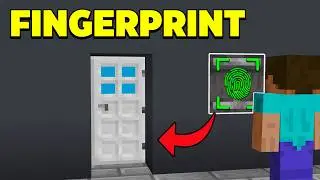 WORKING Fingerprint Door Lock in Minecraft Bedrock!(No Mods)