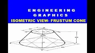 Isometric view of frustum cone in Tamil - P.Kalaiyarasan