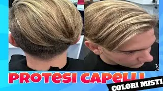 Protesi capelli COLORI MISTI (2021)-PATCH CUTANEE -hair system mixed colors (TUTORIAL)