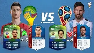 FIFA World Cup Players Rating FIFA 14 vs FIFA 18 ⚽ Footchampion