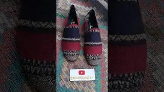 Handmade Loafers Size 45 &ndash; Handwoven Peshtemal (Flat-Woven Cotton) Fabric with Microlight Sole