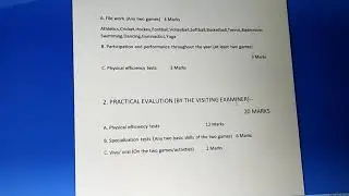 #PHYSICAL EDUCATION# PRACTICAL #CLASS XI #2020-2021# ISC# CISCE