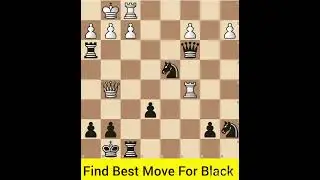Chess Puzzle-662. Find Best Move For Black #chess #chesscom #checkmate #chesspuzzle #puzzle #dgukesh
