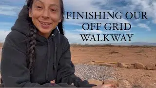 DIY walkway for the Shed to Home desert Homestead🏜️