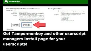 How to get Tampermonkey (as well as other userscript managers) installing page for your userscripts!