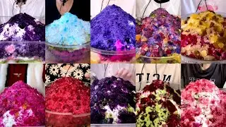 ONLY JEWELLERY SPOONFUL SHAVED ICE EATING ASMR 💚🧊❤️