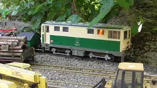 LGB Akku/RC BKB Echtdampf Gartenbahn - Vergessene Filmszenen (1) Diesellok 2095 ÖBB