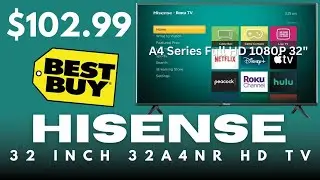 Hisense 32 INCH A4 Series Full HD Smart Roku TV | Best Budget Small TV Under $100 | Hisense Best TV