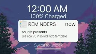Free iOS Notification Intro Template (Jessica Vu Inspired)