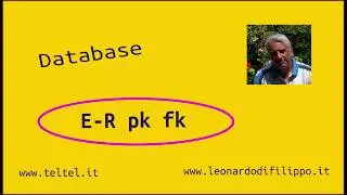 Da E-R alle tabelle. Chiavi primarie e chiavi esterne