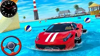 Water Surfer Car Race Drive Simulator - Car Racing Game -  Android Gameplay