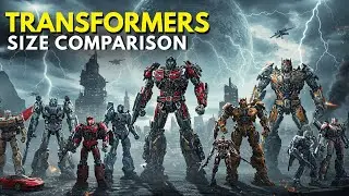 Transformers Size Comparison 3D | From Scalpel to Megatron (Ranked by Height) ►