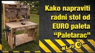Kako napraviti radni stol od euro paleta - Paletarac