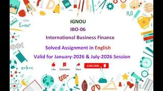 IBO 06 SOLVED ASSIGNMENT | IBO 06 IGNOU Solved Assignment Jan 2026 & July 2026 | IGNOU