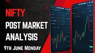 9th June Monday Nifty Post Market Analysis #trading #optionstrading
