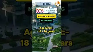 #tcs mass hiring B.sc #ignite and #smart Apply soon.