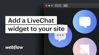 Add a LiveChat widget to your site &mdash; Webflow tutorial