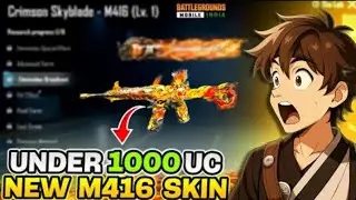 100% TRICK! 😍 Get New M416 Skin Under 1000 UC in BGMI | New M416 Skin Crate Opening Trick 🤫