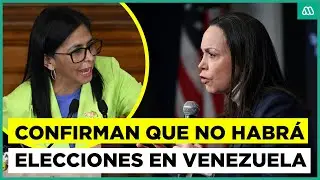 Confirman que no habr&aacute; elecciones en Venezuela