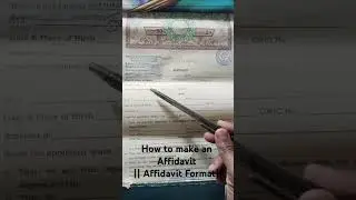 How to make an Affidavit || Affidavit Format||