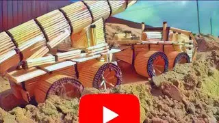 Radio-controlled rocket carrier made of matches