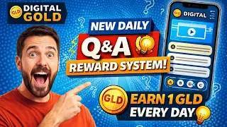 Earn 1 GLD Daily 🚀 | New Q&A Reward System Explained (Digital Gold)