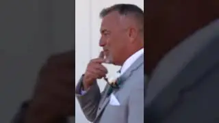 Emotional First Look With Dad! #wedding #beautifulbride #firstlook