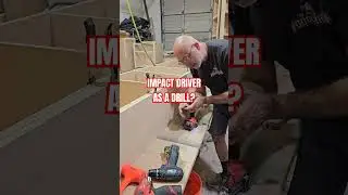 HIGH RPM impact driver for pre-drilling countersinks. #diywoodworking #cabinetmaking #diy