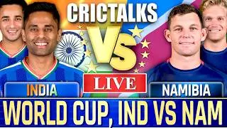 🔴 IND vs NAM, World Cup, Cricket Live Match Today, Live Cricket Scores, Commentary Last 10 Overs