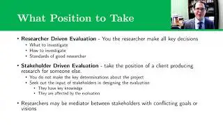 Applied Research and Program Evaluation