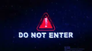 Do Not Enter Text Digital Noise Twitch Glitch Distortion Effect Error .