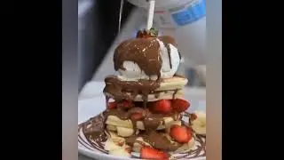 Chocolate Pan Cake Making Video In Eluru Street Food || Desi Street Food World #shorts