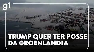 JH: Donald Trump ameaça tarifar países que forem contra seus planos para a Groenlândia #g1