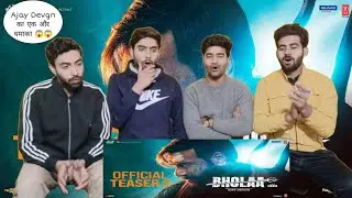 Bholaa Official Teaser Reaction | Bholaa In 3D | Ajay Devgn | Tabu | @v2reaction256