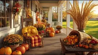 Thanksgiving Vibes Autumn Harvest  Images with Relaxing Music | Thanksgiving Ambience 🌾