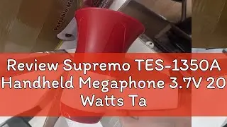 Review Supremo TES-1350A Handheld Megaphone 3.7V 20 Watts Talk/Play/Siren/USB/TF Cards/Record/Bluet